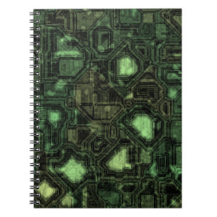 Computer circuit background notebook