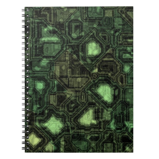 Computer circuit background notebook (Front)