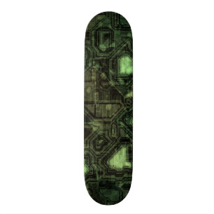 Computer circuit background skateboard