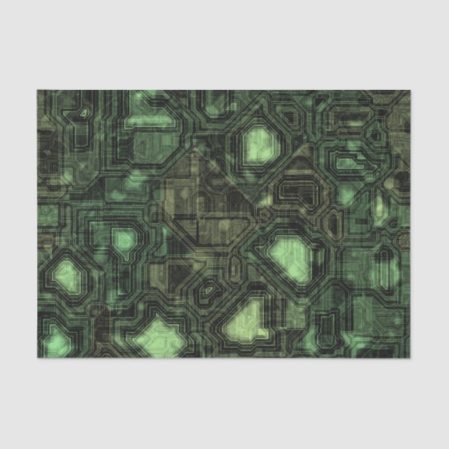 Computer circuit background tissue paper (Front)