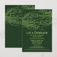 Computer Circuit Board Bar Mitzvah Reception