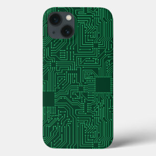 Computer circuit board iPhone 13 case