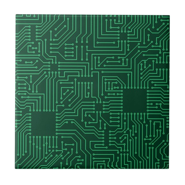 Computer circuit board ceramic tile (Front)