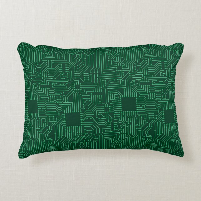 Computer circuit board decorative cushion (Front)