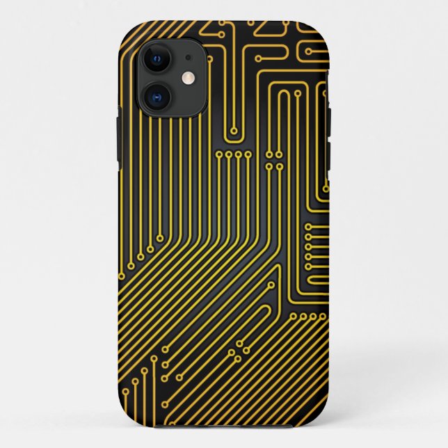 Computer circuit board pattern Case-Mate iPhone case (Back)