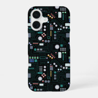 Computer Circuit Board Pattern Office Decor