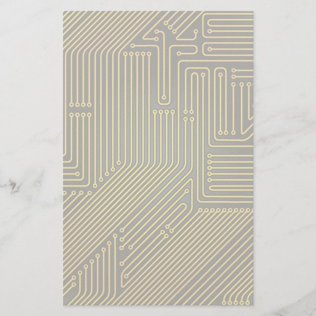 Computer circuit board pattern stationery (Front)