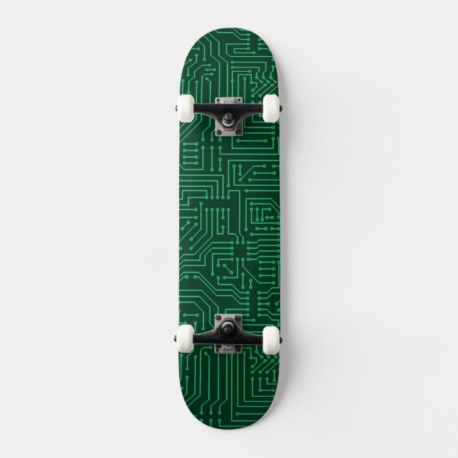 Computer circuit board skateboard (Front)