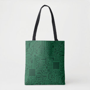 Computer circuit board tote bag