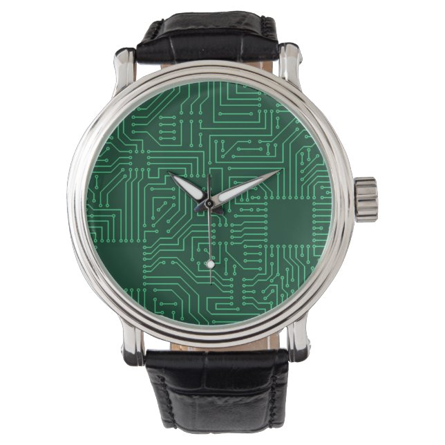 Computer circuit board watch (Front)