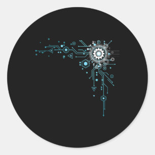 Computer Circuit Engineer Computer Nerd Classic Round Sticker