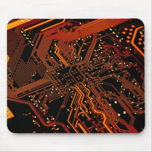 computer circuit mouse pad