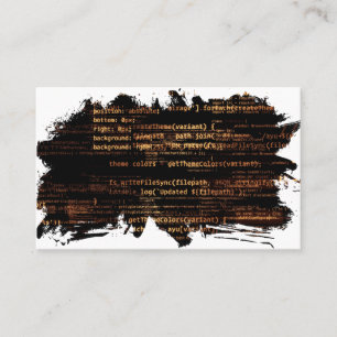 Computer code business card