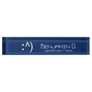 Computer Code Face Nameplate