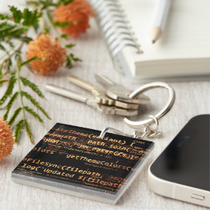 Computer code key ring