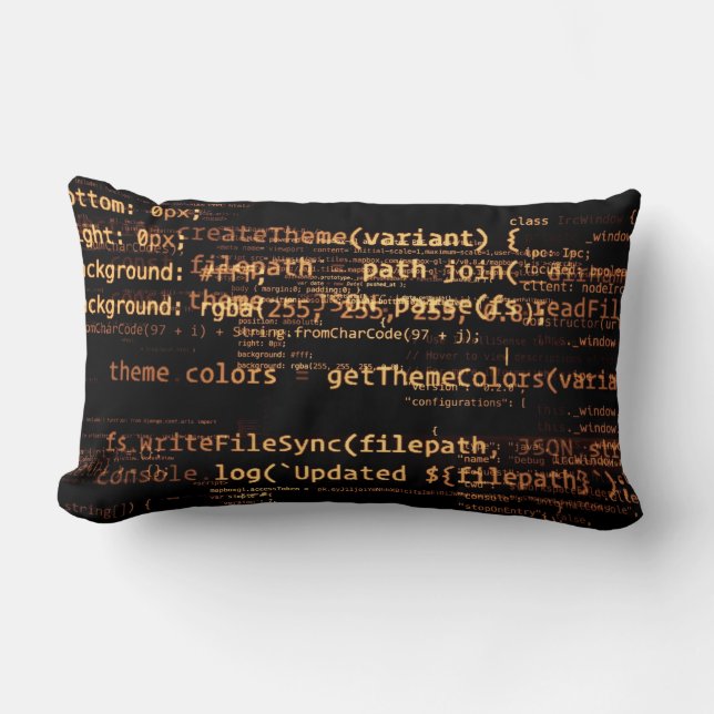 Computer code lumbar cushion (Front)