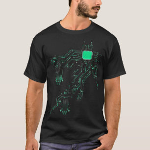 Computer Core Processor Heart of Tech Nerd T-Shirt