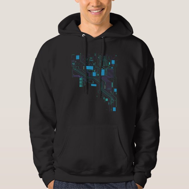 Computer Cpu Computer Scientist Hacker Hoodie (Front)