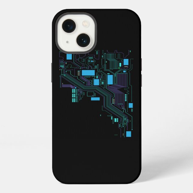 Computer Cpu Computer Scientist Hacker iPhone Case (Back)
