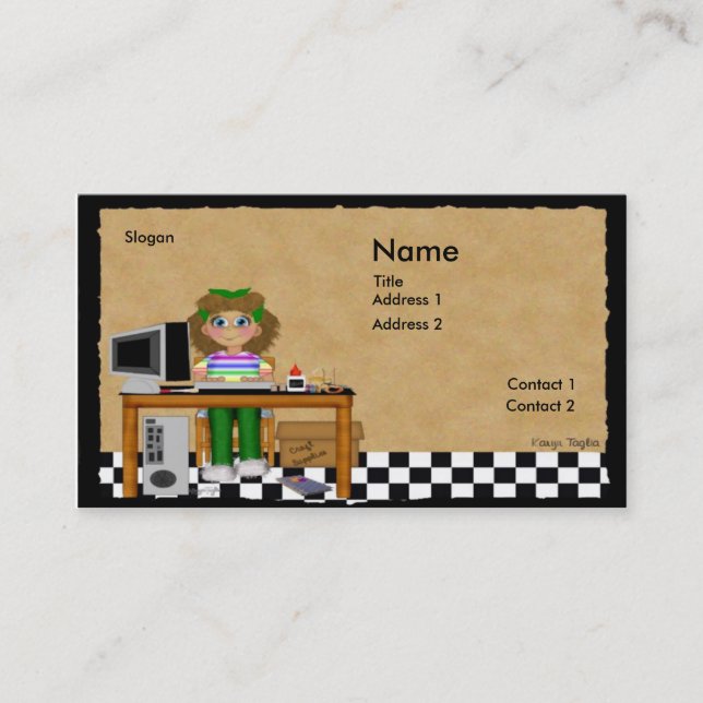 Computer Crafts Business Card (Front)