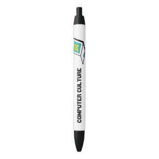 Computer Culture Black Trim Pen,  Ink Pen
