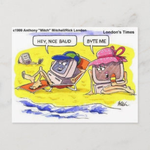 Computer Dating? Funny Gifts Tees & Collectibles Postcard