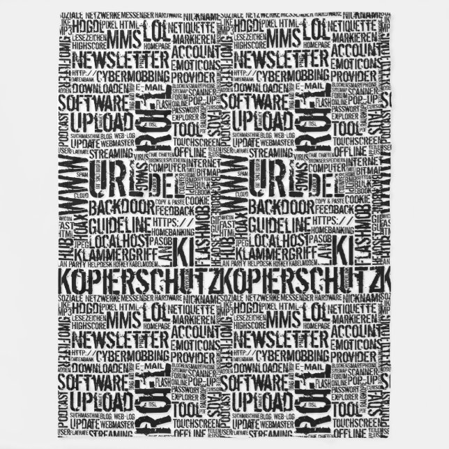 Computer Dictionary... Fleece Blanket (Front)