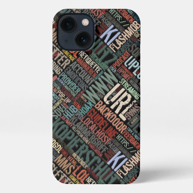 Computer Dictionary in Colors iPhone Case (Back)