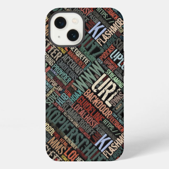 Computer Dictionary in Colours iPhone Case (Back)