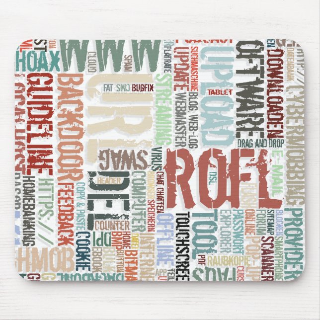 Computer Dictionary in Colours Mouse Pad (Front)