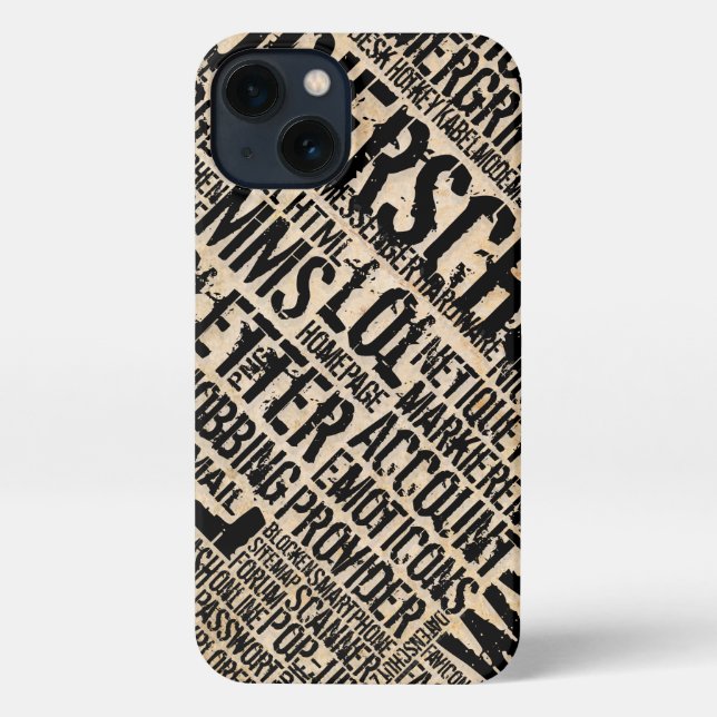 Computer Dictionary - vintage iPhone Case (Back)