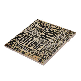 Computer Dictionary - vintage Tile