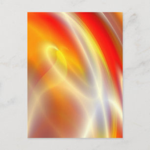 Computer Digital Abstract Painting Postcard
