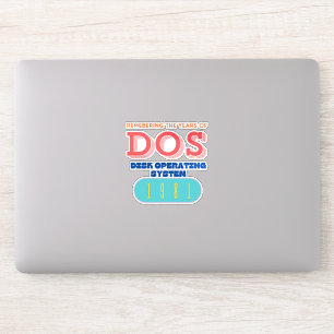 Computer Disk Operating System (DOS) Sticker