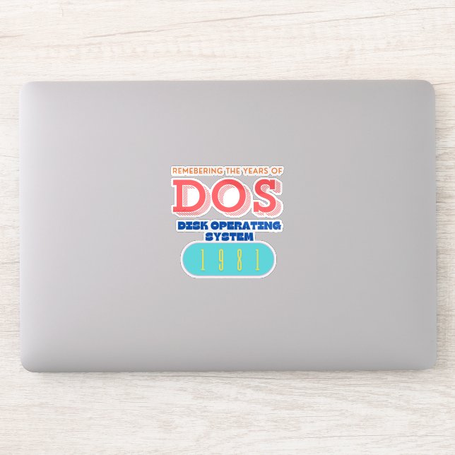 Computer Disk Operating System (DOS) Sticker (Computer)