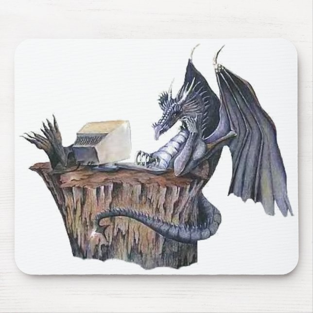 Computer Dragon Mouse Pad (Front)