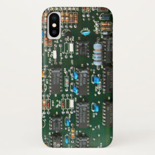 Computer Electronics Printed Circuit Board Image iPhone X Case