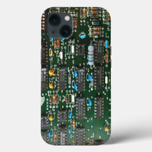 Computer Electronics Printed Circuit Board Image iPhone Case
