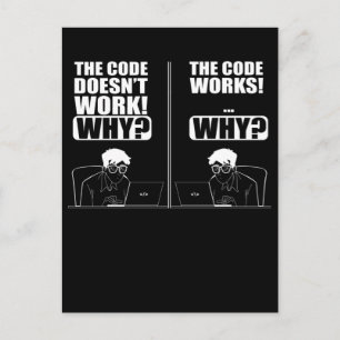 Computer Engineer Coding Fun Funny Programmer Postcard