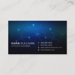 Computer Engineering Technical Light Circuits Business Card