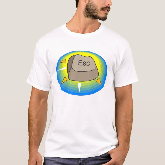 Computer escape button T-Shirt (Front)