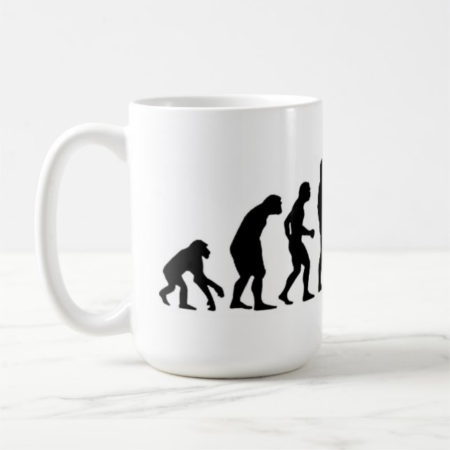 Computer Evolution Coffee Mug (Left)