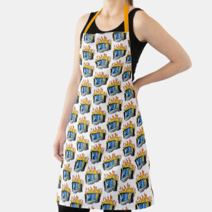 Computer Fire All-Over Print Apron