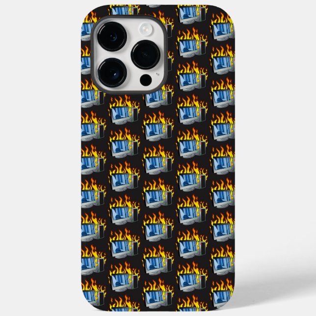 Computer Fire iPhone / iPad case (Back)