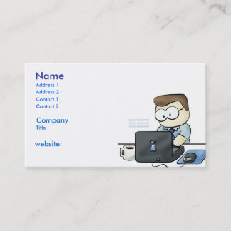 computer geek business card