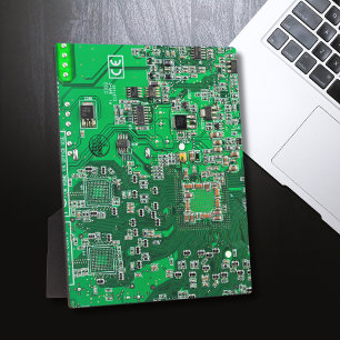 Computer Geek Circuit Board Green Plaque