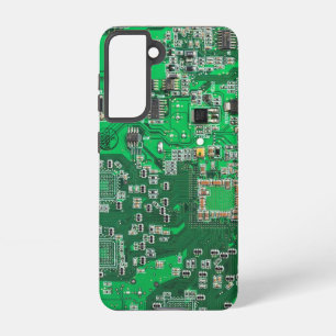 Computer Geek Circuit Board Green Samsung Galaxy Case