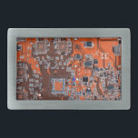 Computer Geek Circuit Board Orange Belt Buckle<br><div class="desc">Are you looking for gifts for computer geeks? This one is for the Geek in all of us.  Computer Geek Circuit Board</div>