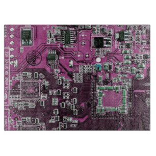 Computer Geek Circuit Board Purple