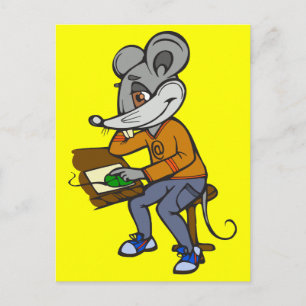 Computer Geek Mouse Postcard